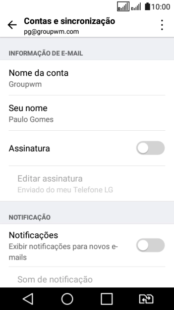 Pressione o indicador ao lado de Pressione o indicador ao lado de