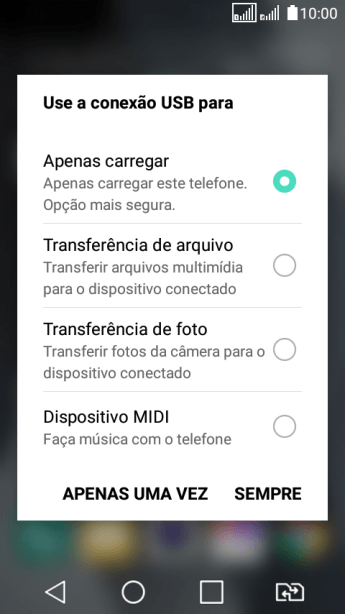 Pressione Transferência de arquivo para ativar a função. Pressione Transferência de arquivo para ativar a função.