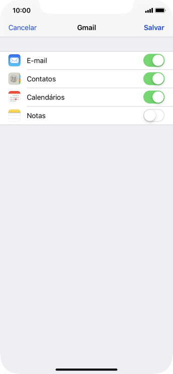 Se a tela mostrar essa imagem, sua conta foi reconhecida e configurada automaticamente. Siga as instruções da tela para inserir mais informações e finalizar a configuração. Se a tela mostrar essa imagem, sua conta foi reconhecida e configurada automaticamente. Siga as instruções da tela para inserir mais informações e finalizar a configuração.