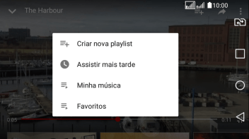 Pressione a lista de reprodução desejada. Pressione a lista de reprodução desejada.