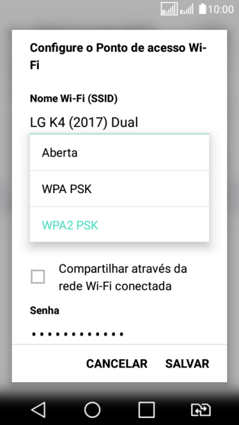 Pressione WPA2 PSK para proteger seu Roteador Wi-Fi com uma senha. Pressione WPA2 PSK para proteger seu Roteador Wi-Fi com uma senha.