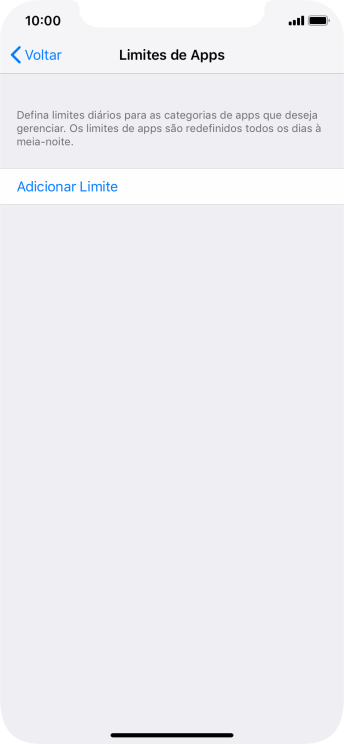 Pressione Adicionar Limite. Pressione Adicionar Limite.