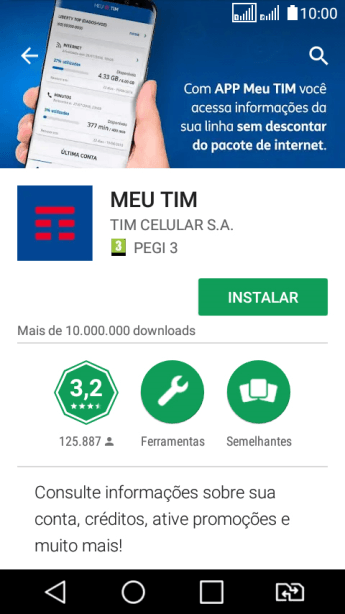 Pressione INSTALAR, e siga as indicações da tela para instalar o app. Pressione INSTALAR, e siga as indicações da tela para instalar o app.