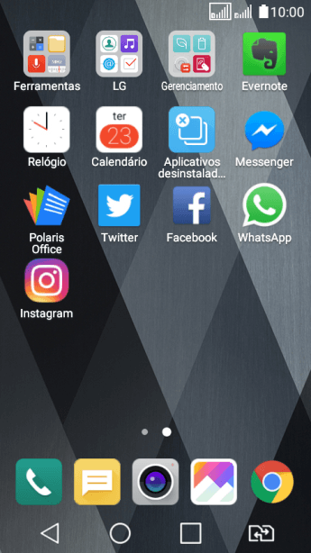 Pressione WhatsApp. Pressione WhatsApp.