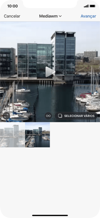 Pressione a foto ou o vídeo desejado. Pressione a foto ou o vídeo desejado.