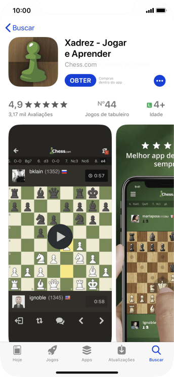 Pressione OBTER, e siga as indicações da tela para instalar o app. Pressione OBTER, e siga as indicações da tela para instalar o app.