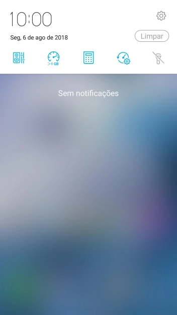 Pressione o ícone de configurações. Pressione o ícone de configurações.