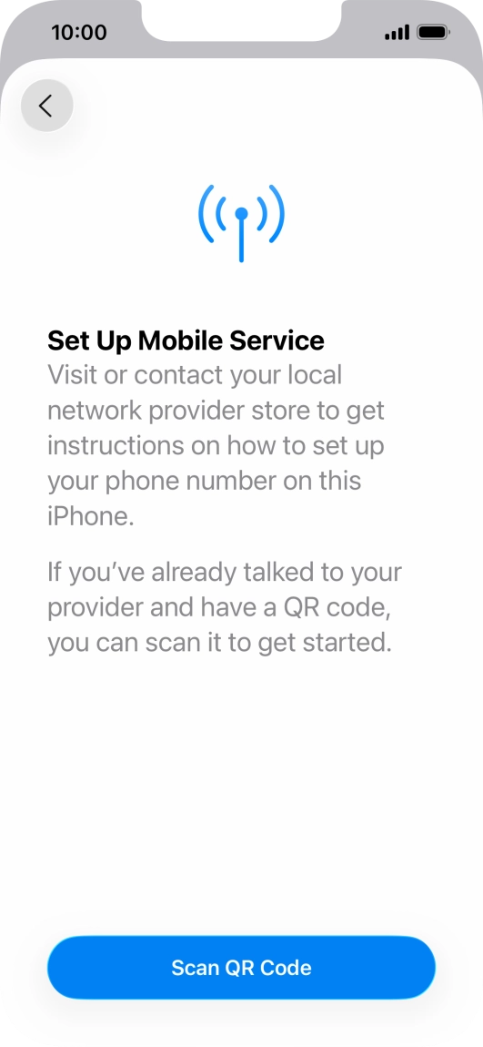 Press Scan QR Code. Press Scan QR Code.