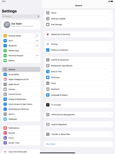 Press Transfer or Reset iPad. Press Transfer or Reset iPad.