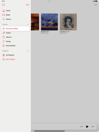 Press New Playlist. Press New Playlist.