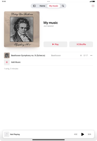 Go to the required category or playlist and press the required audio file. Go to the required category or playlist and press the required audio file.