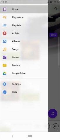 Press the required category and go to the required audio file. Press the required category and go to the required audio file.