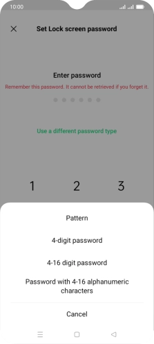 Press the required phone lock code and follow the instructions on the screen to create an additional phone lock code. Press the required phone lock code and follow the instructions on the screen to create an additional phone lock code.