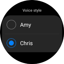 Press the required voice. Press the required voice.