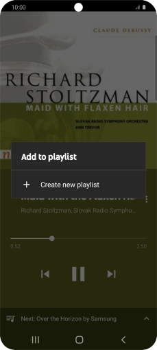 Press Create new playlist. Press Create new playlist.