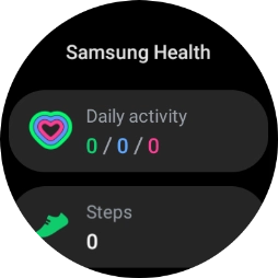 Under Daily activity, you can see how far you are from completing your daily activity goals. Under Daily activity, you can see how far you are from completing your daily activity goals.