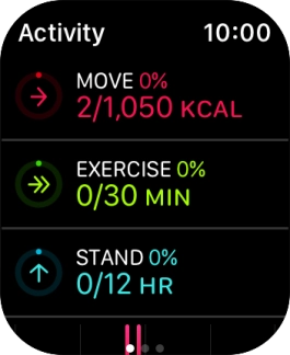 Keep sliding upwards to see the number of steps, distance and number of floors you've covered. Keep sliding upwards to see the number of steps, distance and number of floors you've covered.