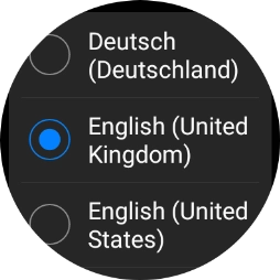 Press the required language. Press the required language.