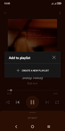 Press CREATE A NEW PLAYLIST. Press CREATE A NEW PLAYLIST.