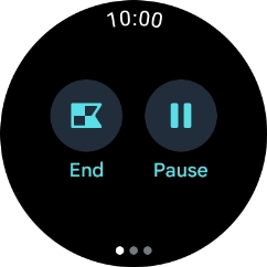 Press Pause to pause activity. Press Pause to pause activity.