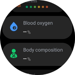 Press Blood oxygen. Press Blood oxygen.
