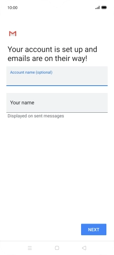Press Your name and key in the required sender name. Press Your name and key in the required sender name.
