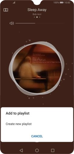Press Create new playlist. Press Create new playlist.