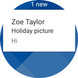Press the required email message to read it. Press the required email message to read it.