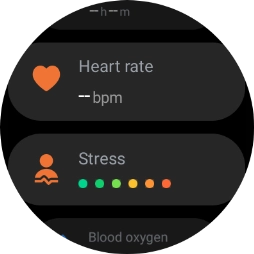 Press Heart rate. Press Heart rate.