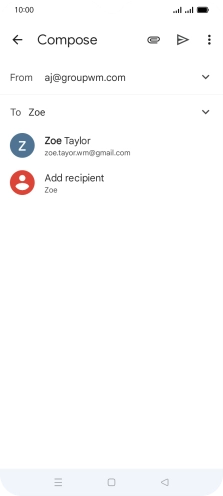 Press the required contact. Press the required contact.