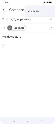 Press Attach file and go to the required folder. Press Attach file and go to the required folder.