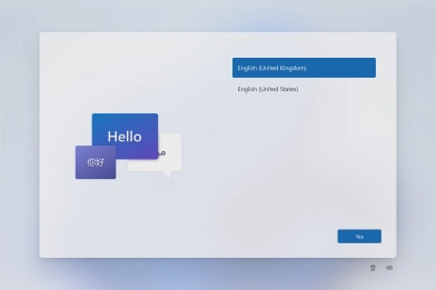 Click the required language. Click the required language.