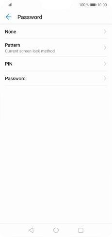Key in the current phone lock code and press None.
