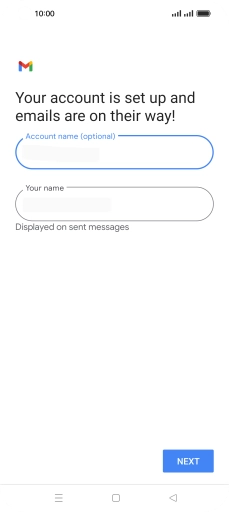 Press Your name and key in the required sender name. Press Your name and key in the required sender name.