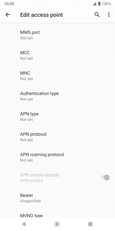Press MMS port. Press MMS port.