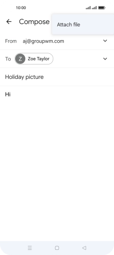 Press Attach file and go to the required folder. Press Attach file and go to the required folder.