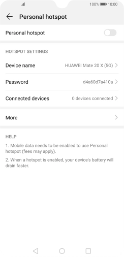 Press Device name. Press Device name.