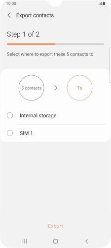 Press the name of the SIM. Press the name of the SIM.
