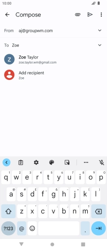 Press the required contact. Press the required contact.