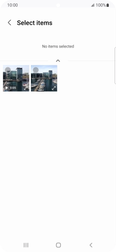 Press the required picture. Press the required picture.