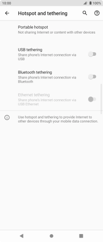 Press Portable hotspot. Press Portable hotspot.