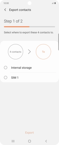 Press the name of the SIM. Press the name of the SIM.