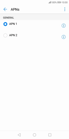 Press the field next to the data connection to activate it. Press the field next to the data connection to activate it.