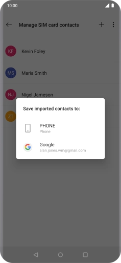 Press PHONE. Press PHONE.