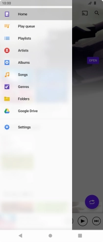 Press the required category and go to the required audio file. Press the required category and go to the required audio file.
