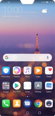 When the phone is turned on, you can always see the battery power level. The larger the coloured section of the battery icon, the more remaining battery power.