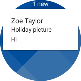 Press the required email message to read it. Press the required email message to read it.