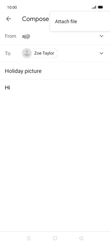 Press Attach file and go to the required folder. Press Attach file and go to the required folder.