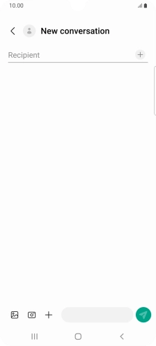 Press the search field and key in the first letters of the recipient's name. Press the search field and key in the first letters of the recipient's name.