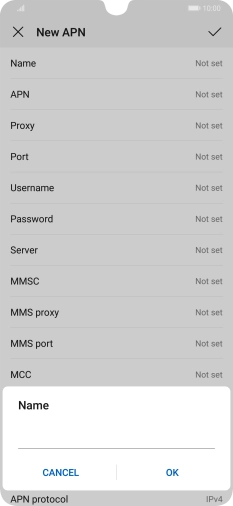 Key in EE MMS and press OK. Key in EE MMS and press OK.